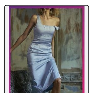 Zara Light Blue Midi Dress